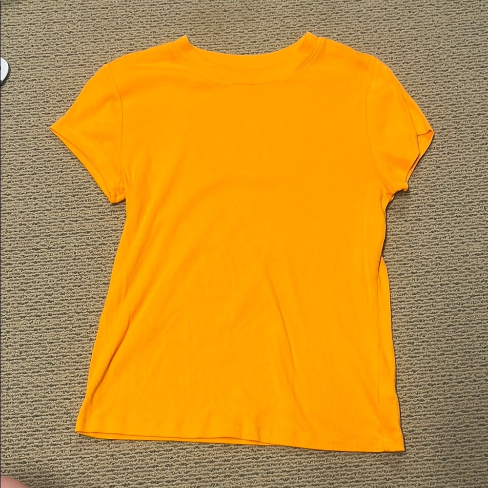 A New Day Women's Short Sleeve Tee - Bright Orange